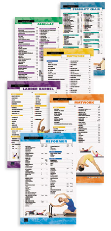 STOTT PILATES Wall Chart  Pilates reformer exercises, Pilates